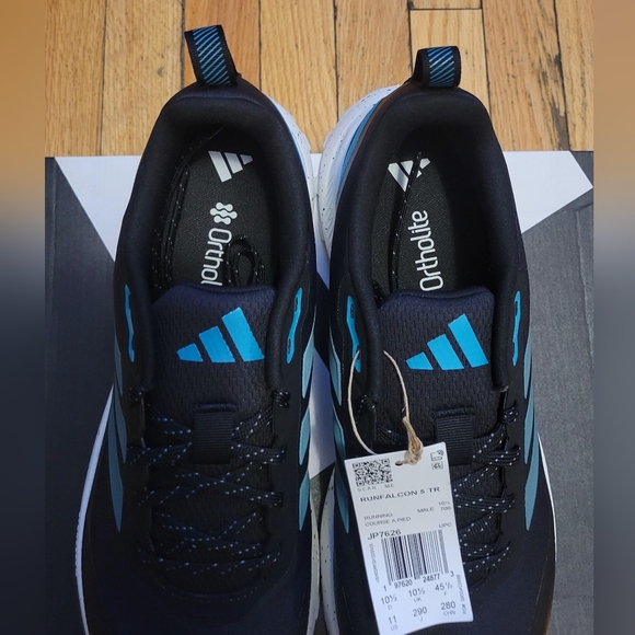 adidas Black and Blue Sneakers - Picture 3 of 4